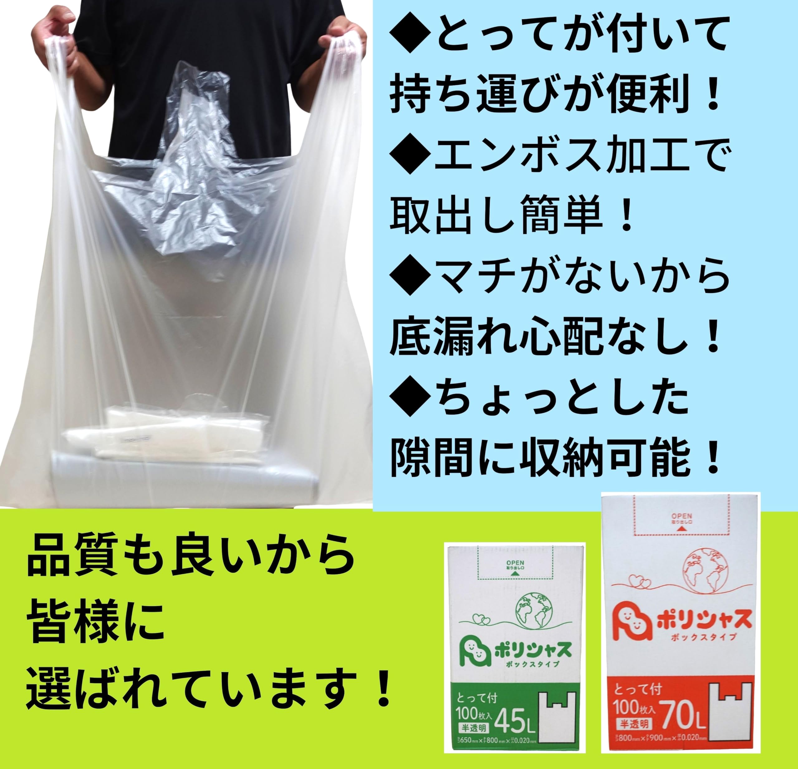 pety ゴミ袋 120まい　購入後未開封 Amazon.co.jp: Ambitious ゴミ袋 120L とって付き 厚手タイプ 半透明