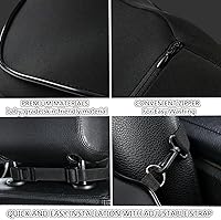 Vista 5 de Soporte lumbar y almohada cervical para silla de oficina y asiento de automóvil, cojín de espuma viscoelástica suave con correa ajustable, diseño