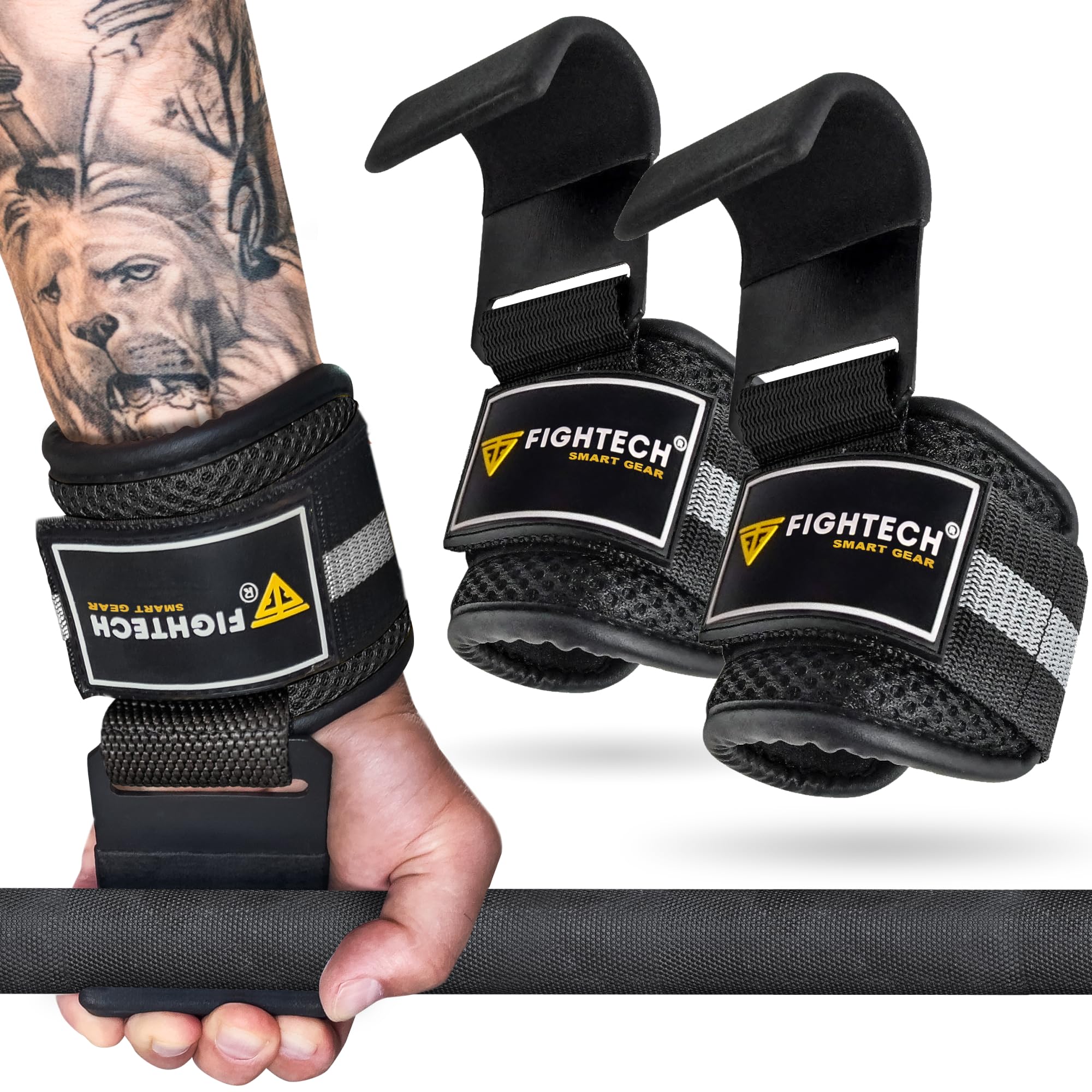 ウェイトリフティングフックグリップ-8mm厚パッド入りネオプレン ダブルステッチ ウェイトリフティングフックグリップ-8mm厚パッド入りネオプレン