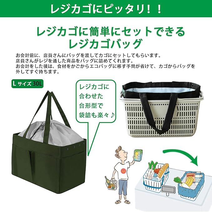 Amazon エコバッグ コンビニ 買い物バッグ 折りたたみ 大容量 カゴにセット 防水 コンパクト 収納 水や汚れにも強い Freenfond エコバッグ 買い物バッグ