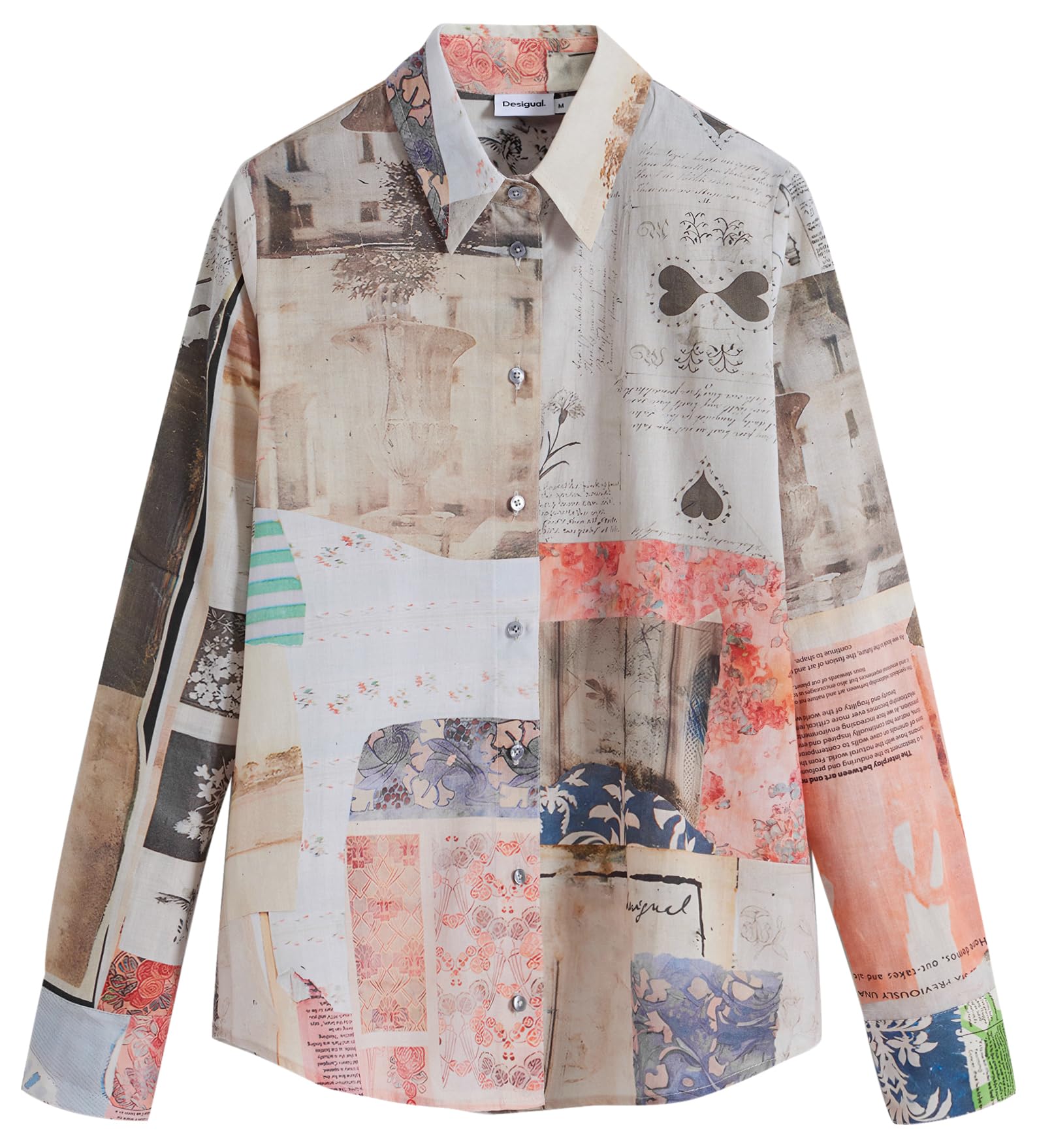 Desigual CAM_photoposta Blouse Mujer (Pack de 1)