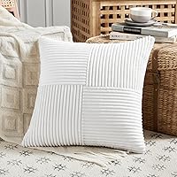 Vista 94 de Fancy Homi - Paquete de 2 fundas de almohada decorativas gris azul pequeño de 14 x 14 pulgadas para sofá, cama, sofá, rústico, estilo granja