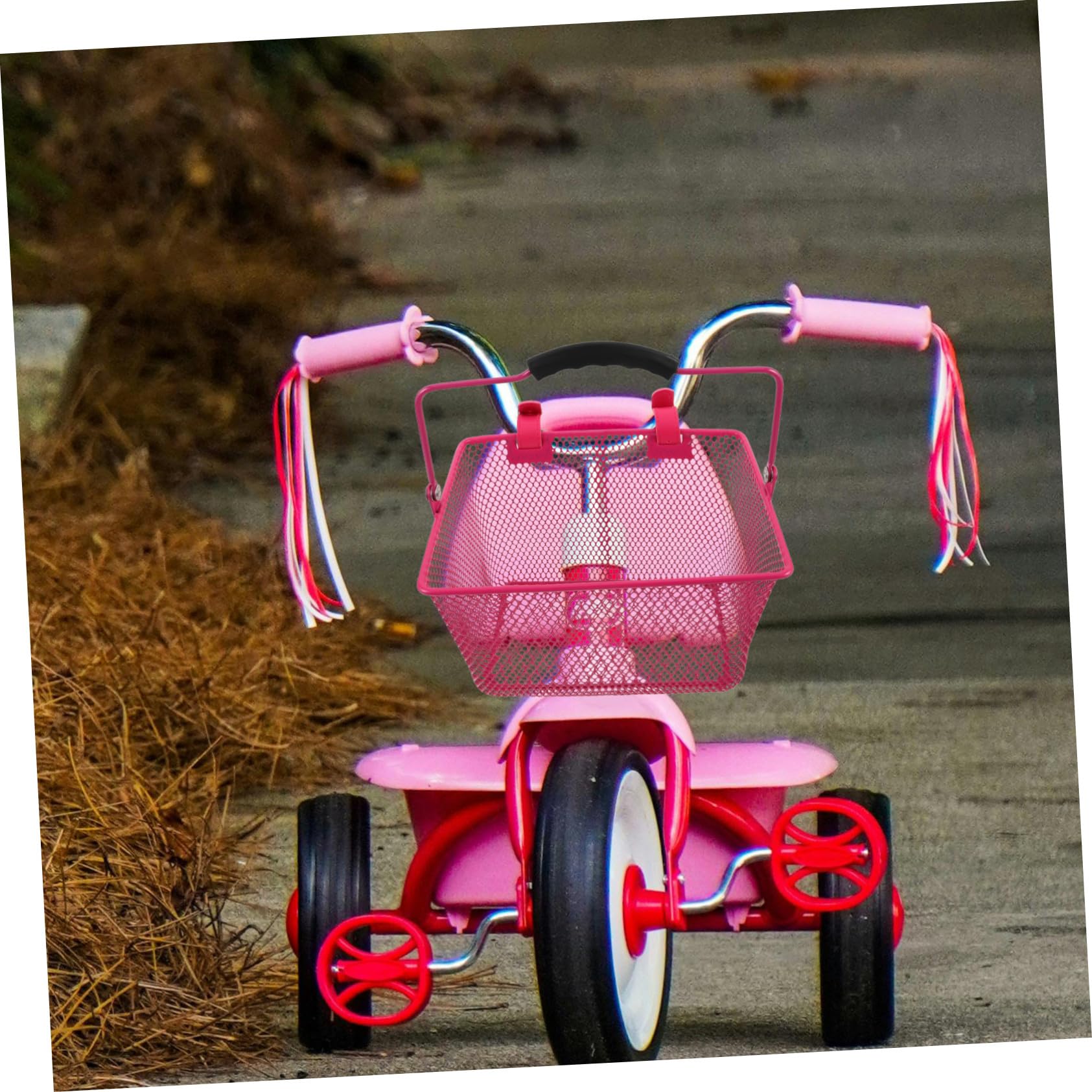 UPKOCH Panier en Métal Panier pour Scooter pour Enfants Pink