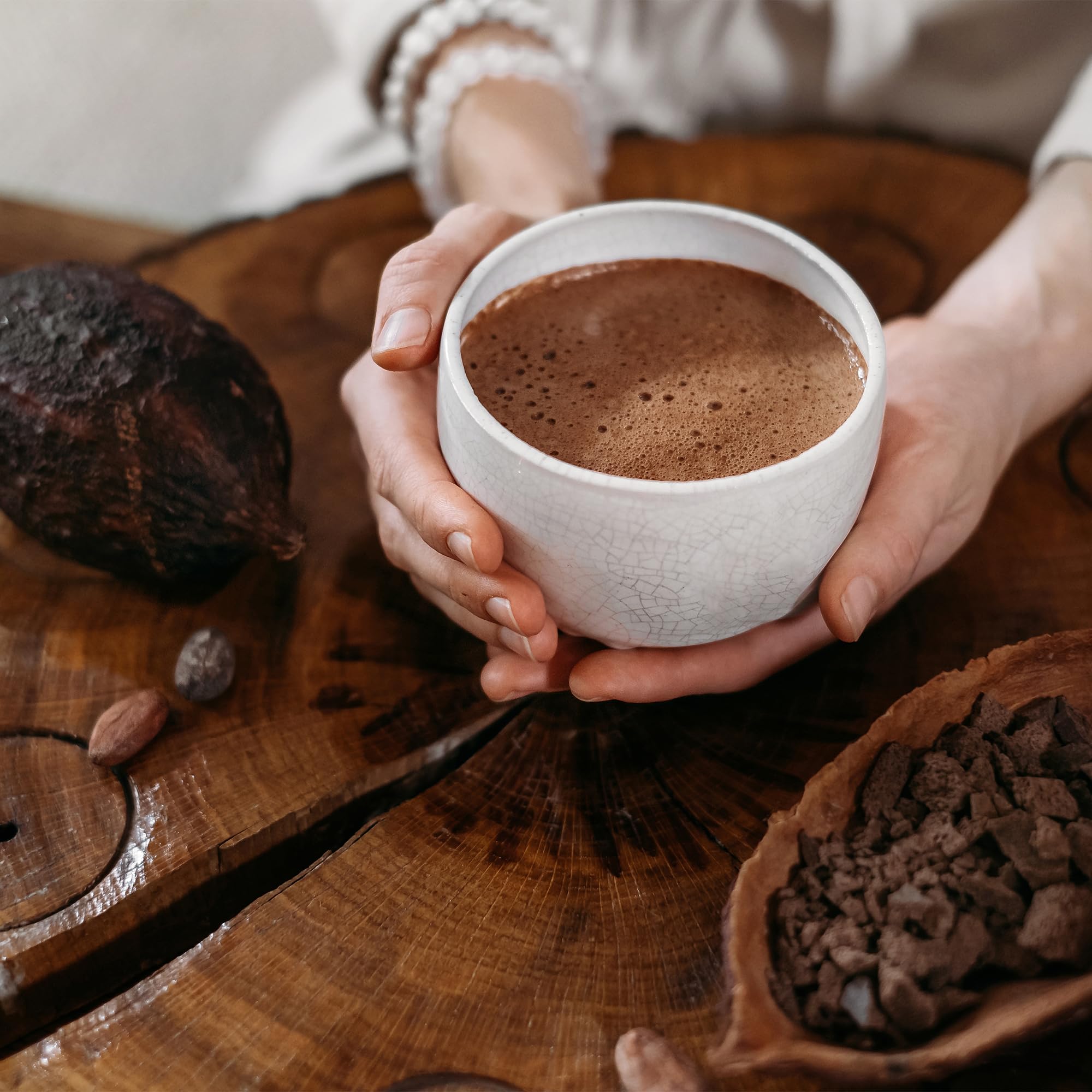 Cacao Cerimoniale Kaicao - Cacao Puro 100% Triturato in Polvere per Cerimonie - Fino di Aroma da Origine Unica - Ideale per Preparazioni Cerimoniali e Bevande - 200g