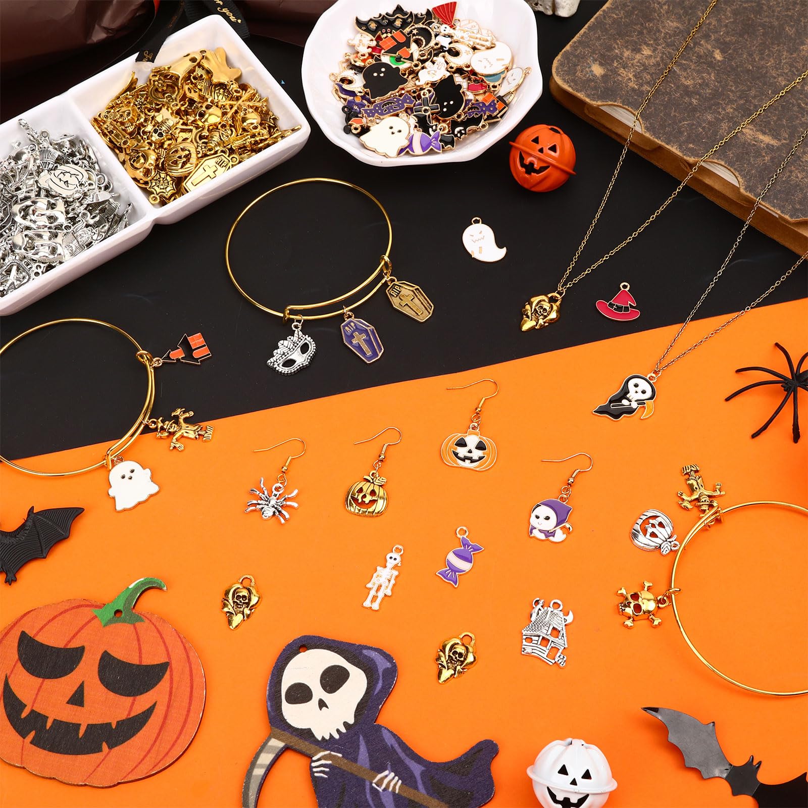 SANNIX 350Pcs Halloween Charms - Image 3