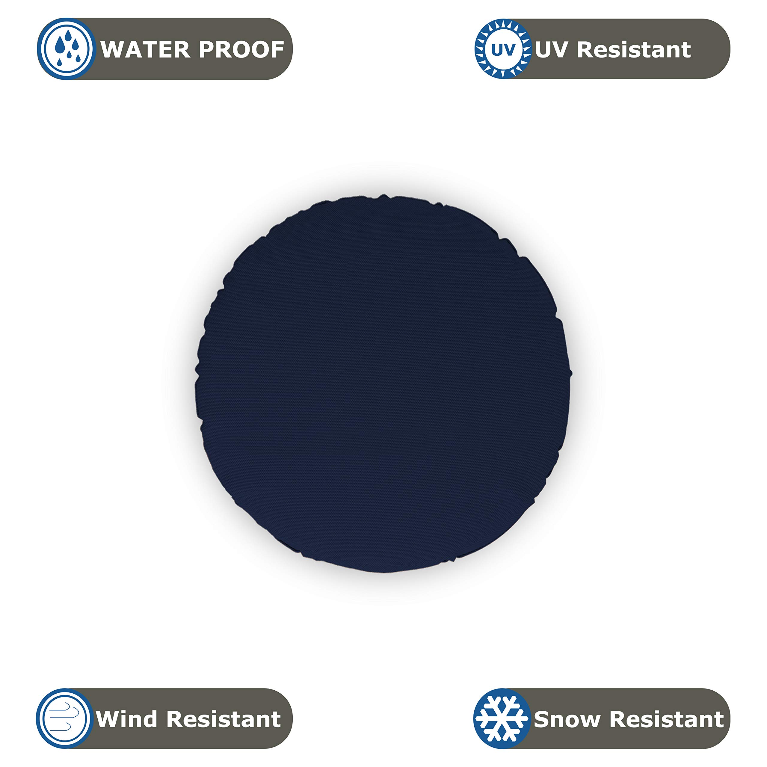 Covers & All Round Pillow/Cushion Slip Cover 1000 D Waterproof - 100% UV & Weather Resistant Outdoor Pillow Covers - Customize with Logo/Text (36