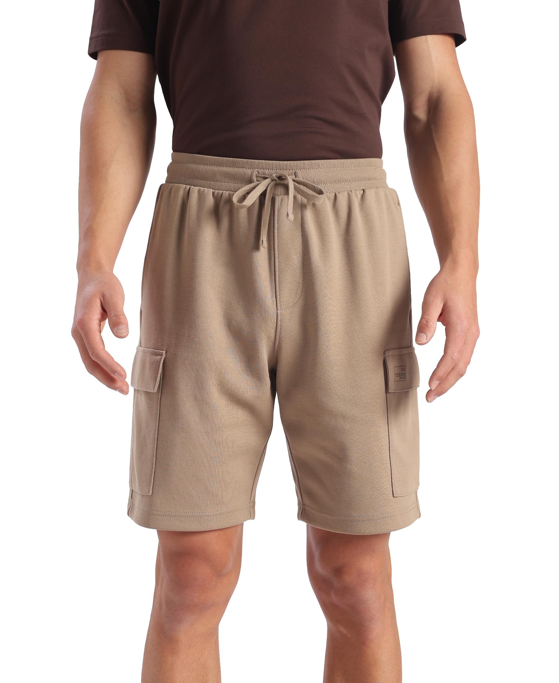 Jockey UM63 Men's Super Combed Cotton Rich Regular Fit Cargo Pocket Shorts-picture-14