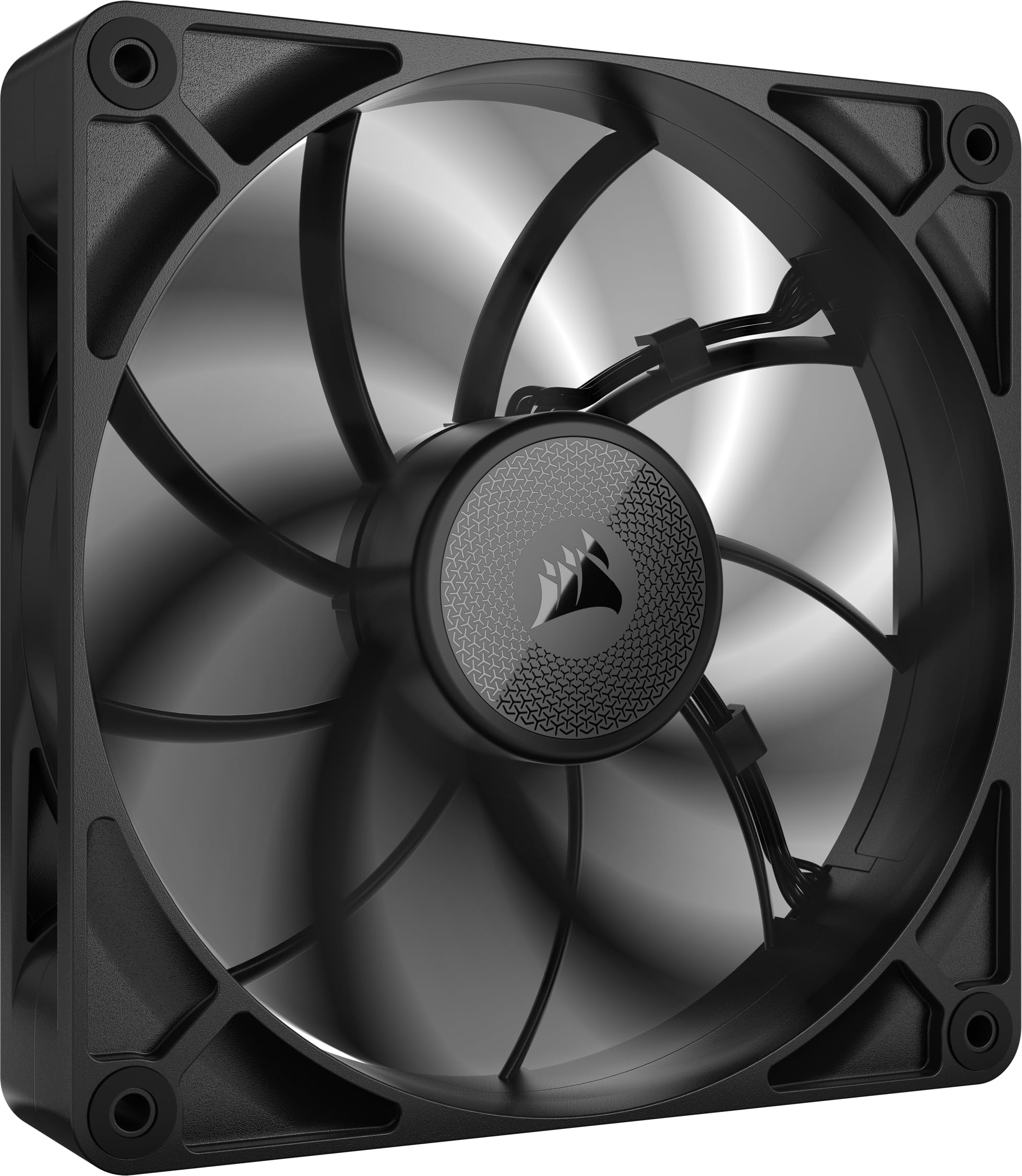 CORSAIR iCUE Link RX140 MAX 140 mm PWM Ventilador Grueso – Alta Presión Estática – Polímero de Cristal Líquido – Rodamiento Magnético de Cúpula – Ventilador Individual – Negro