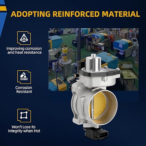 Miniatura 5 de DWVO Cuerpo del acelerador electrónico compatible con Ford Expedition 05-14, F-150 F-250 F-350 Super Duty 04-10, Lincoln Navigator 05-14, Mark LT