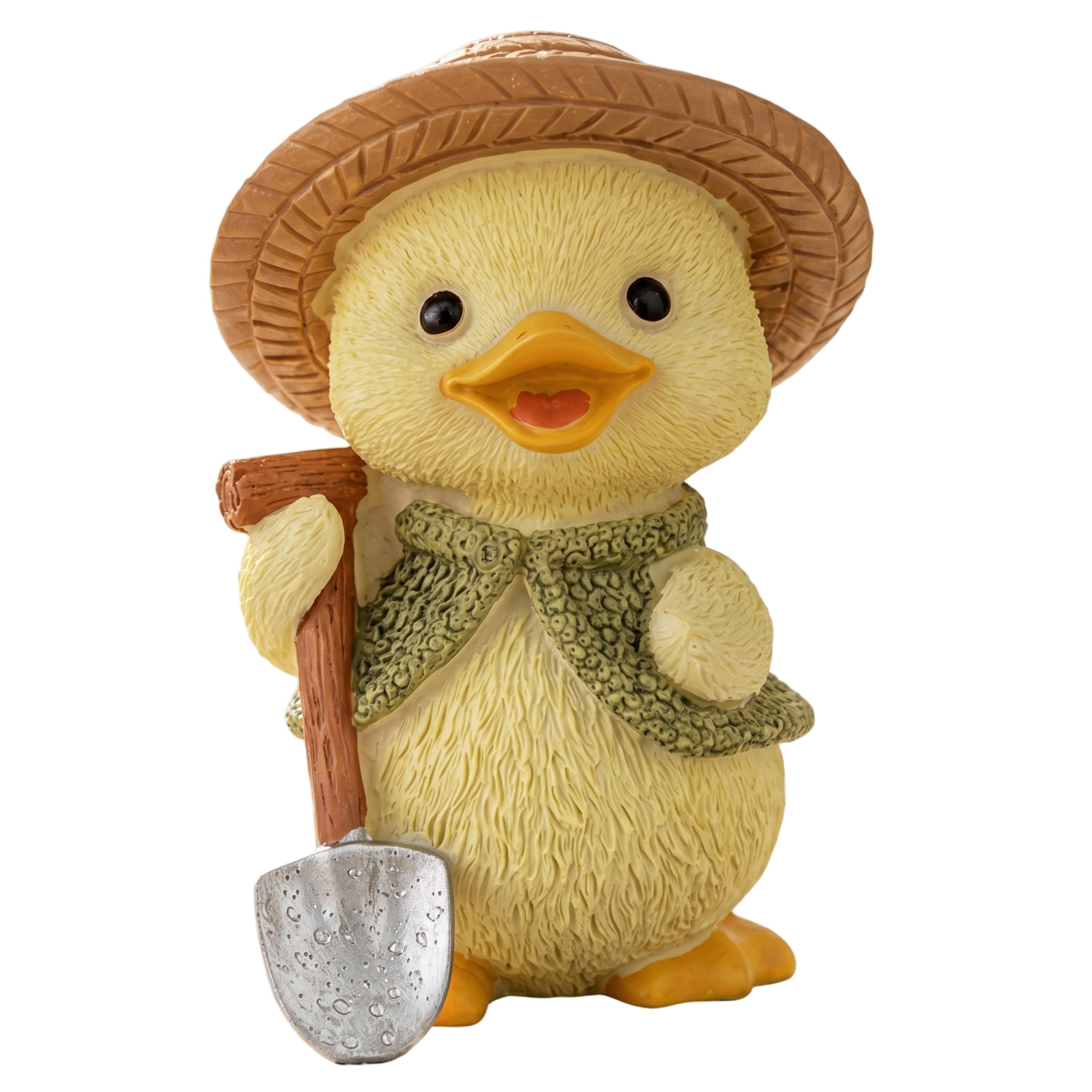 Neptuiby Cute Duck Figurine, Hand-painted Resin Working Duck Statue – Cute Desk Decor for Home, Office & Car Dashboard