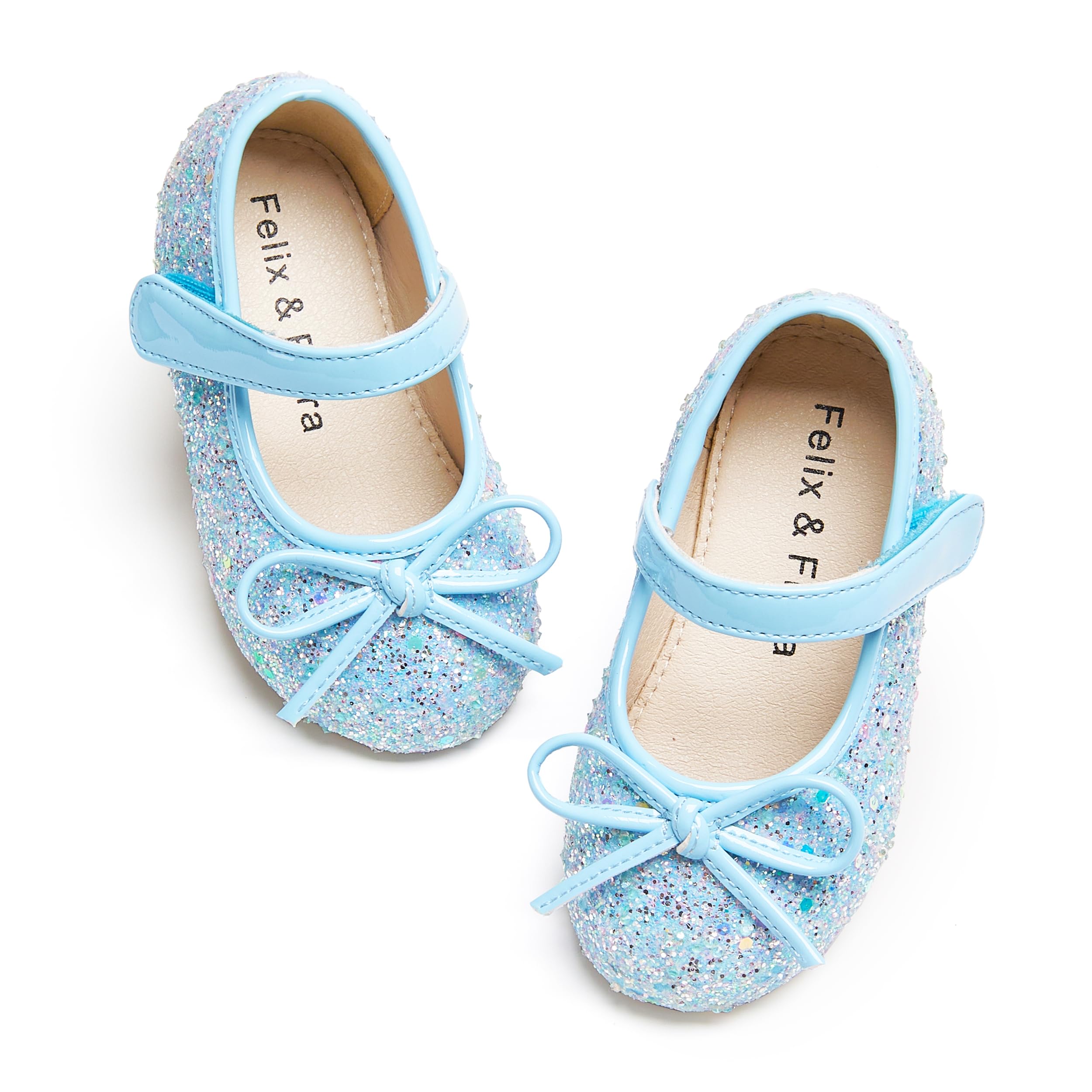 Felix &amp; Flora Toddler Flower Girl Dress Shoes - Girl Ballet Flats Party School Shoes Wedding