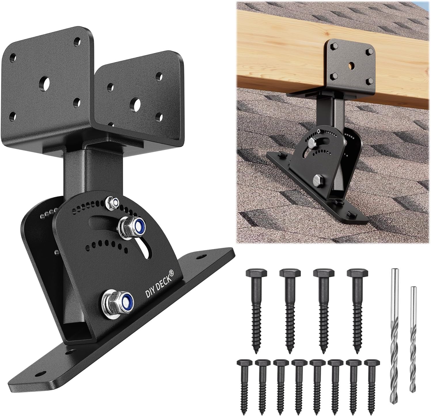 Soportes Ajustables para Pergola de Acero Inoxidable 3 Unidades miniatura 1