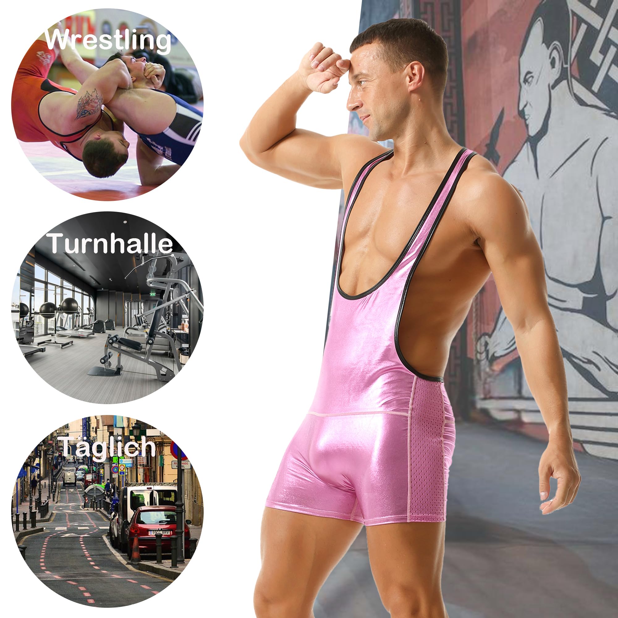 QiaTi Mono deportivo para hombre