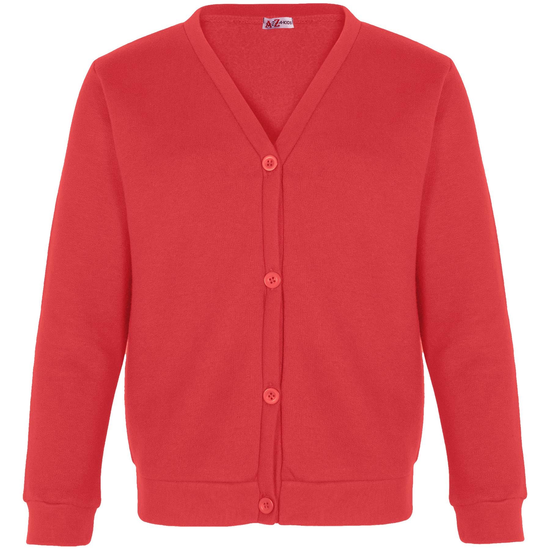 A2Z 4 Kids Girls Club Scouts School Uniform - UF Cardigan Red 13