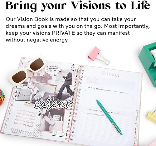 Miniatura 4 de Vision Board Book LUXE - Journal with Cutouts, Integrated Vision Boards, Categorized Dreams, and Gratitude Rituals - COSMIC