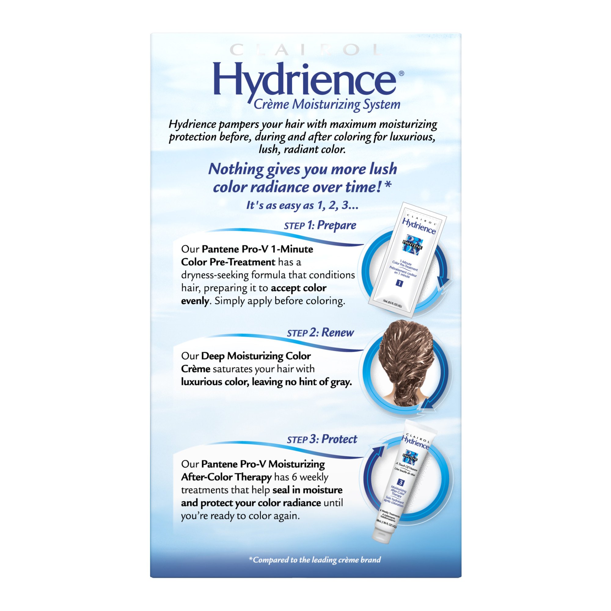 Clairol Hydrience Color, 042 Golden Bay, Medium Golden Brown (Pack of 3)