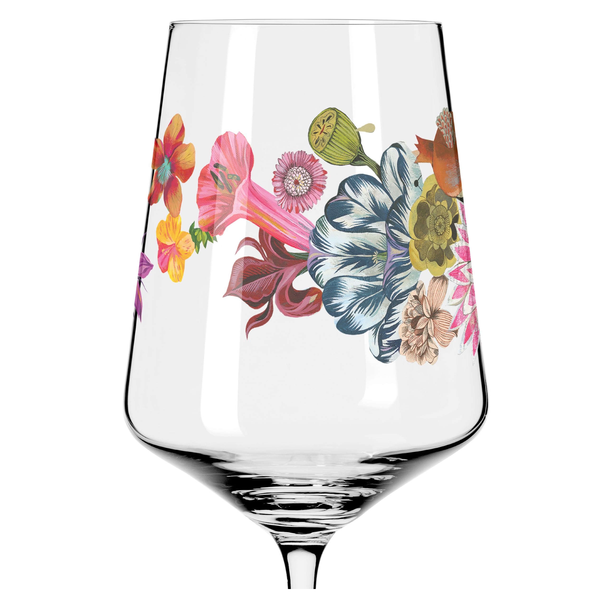 Ritzenhoff 2931019 Vaso aperitivo 500 ml - Serie Sommertau - Motivo pájaros, flores - Made in Germany