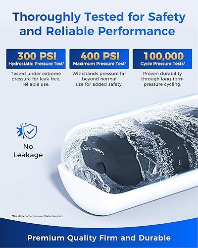 Miniatura 7 de Waterdrop Plus 5231JA2002A NSF 401&53 Filtro de agua para refrigerador, reduce PFAS, repuesto para LG® LT500P®, ADQ72910911, ADQ72910901, Kenmore