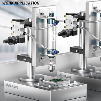 TAILONZ PNEUMATIC 16mm Bore 25mm Stroke Air Cylinder Double Action with Y Connector and 2Pcs 6mm Fitting MAL16x25