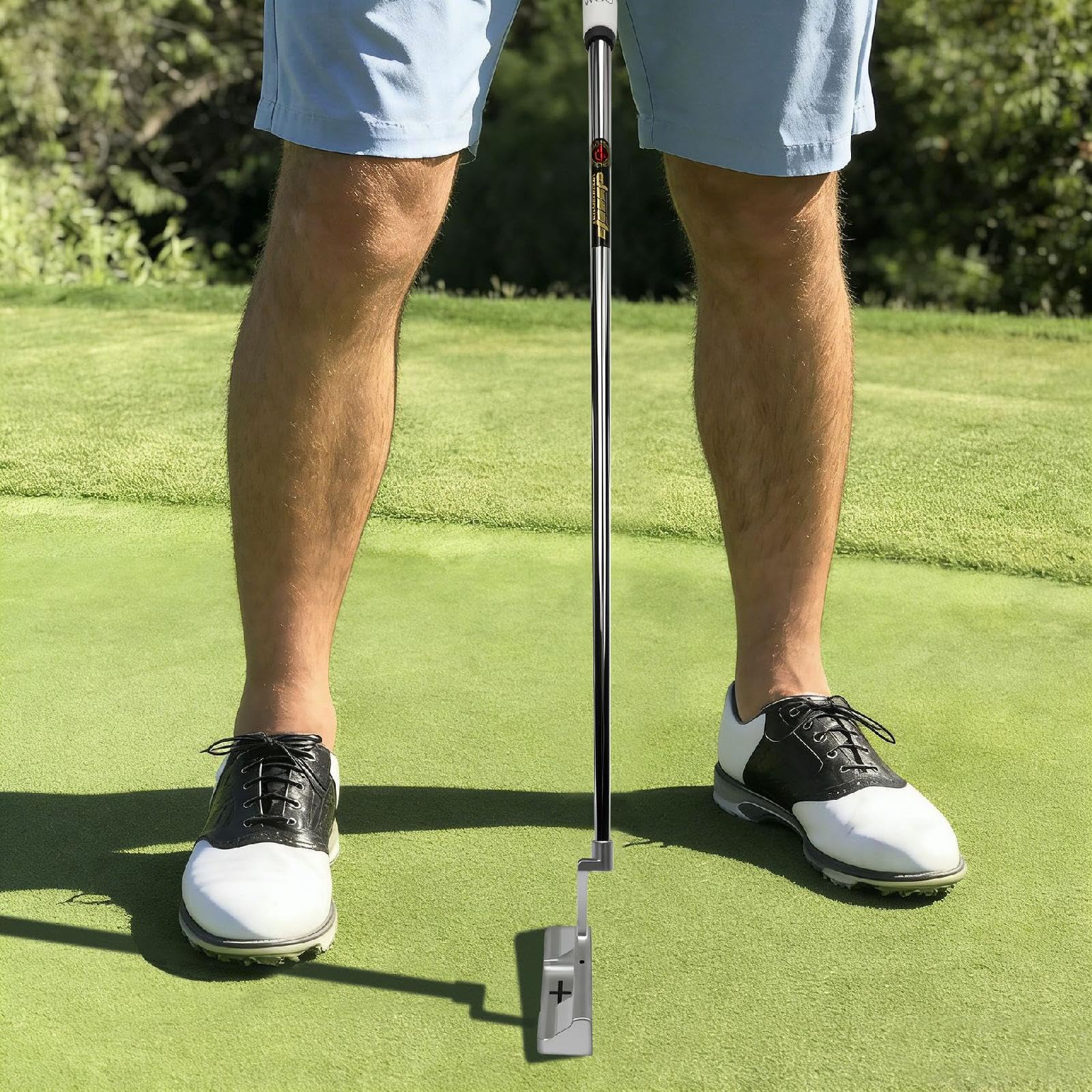 Golf Putter für Herren mit Stabiler Breiter Basis Edelstahl Schaft Integrierter Ausrichtungslinie Komfortablem Griff Und Innovativer Niedriger Schwerp