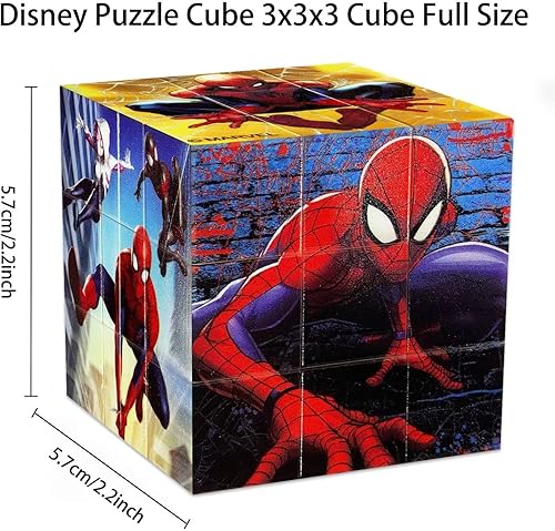 Miniatura 7 de Disney Spider - Juguete para ansiedad 3D con forma de cubo de araña el mejor rompecabezas se vuelve más rápido y con más precisión para adultos y