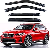Vista 327 de KPY Moldura deflectora de viento con protección contra la lluvia compatible con GMC Terrain 2018-2023, 4 unidades, para ventana lateral, autoadhesiva