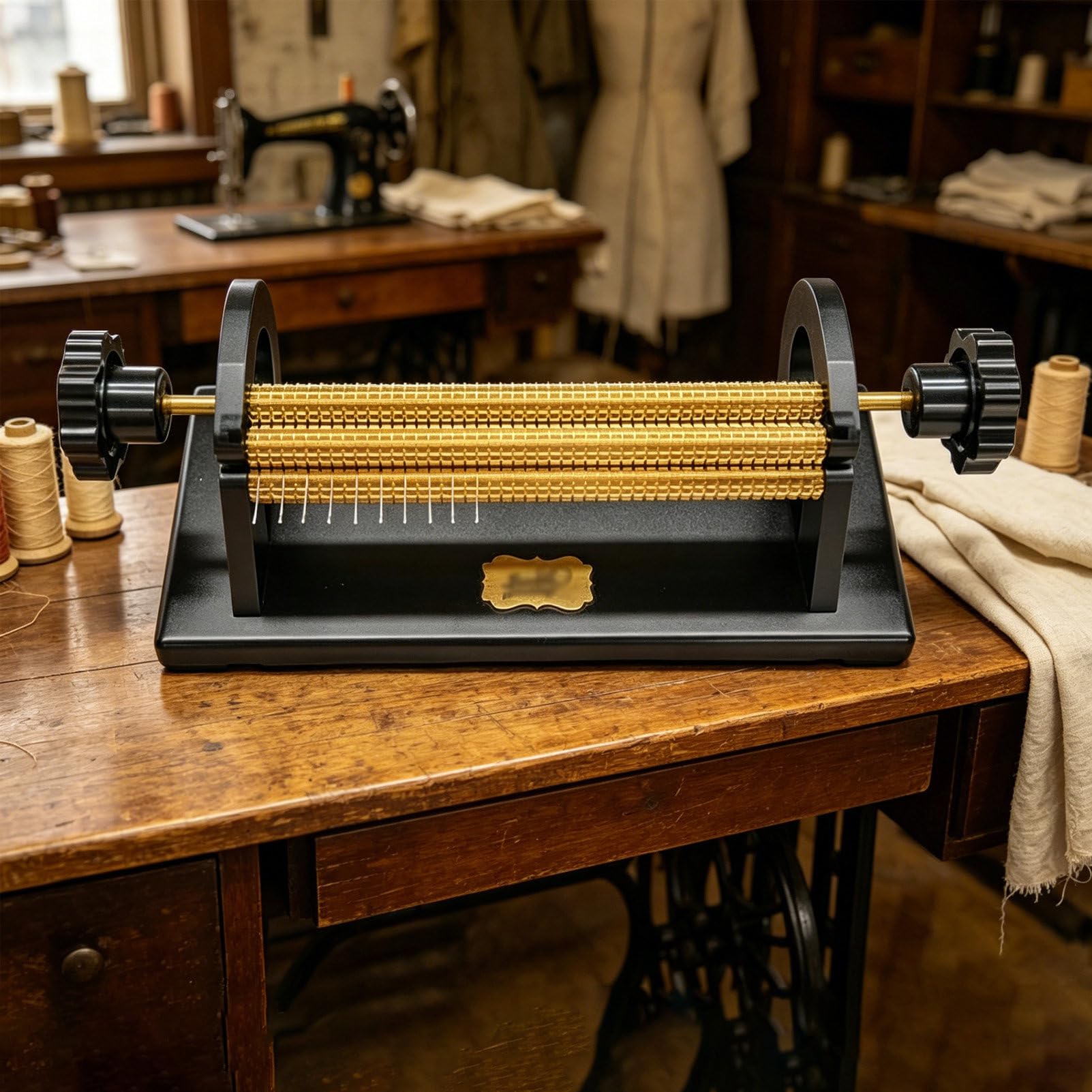 Maszyna do szycia do kostiumów i projektów rzemieślniczych, 24/32 rzędy z 47 pozycjami igieł, odstępy między igłami 0,5 cm, wszechstronne narzędzie do szycia