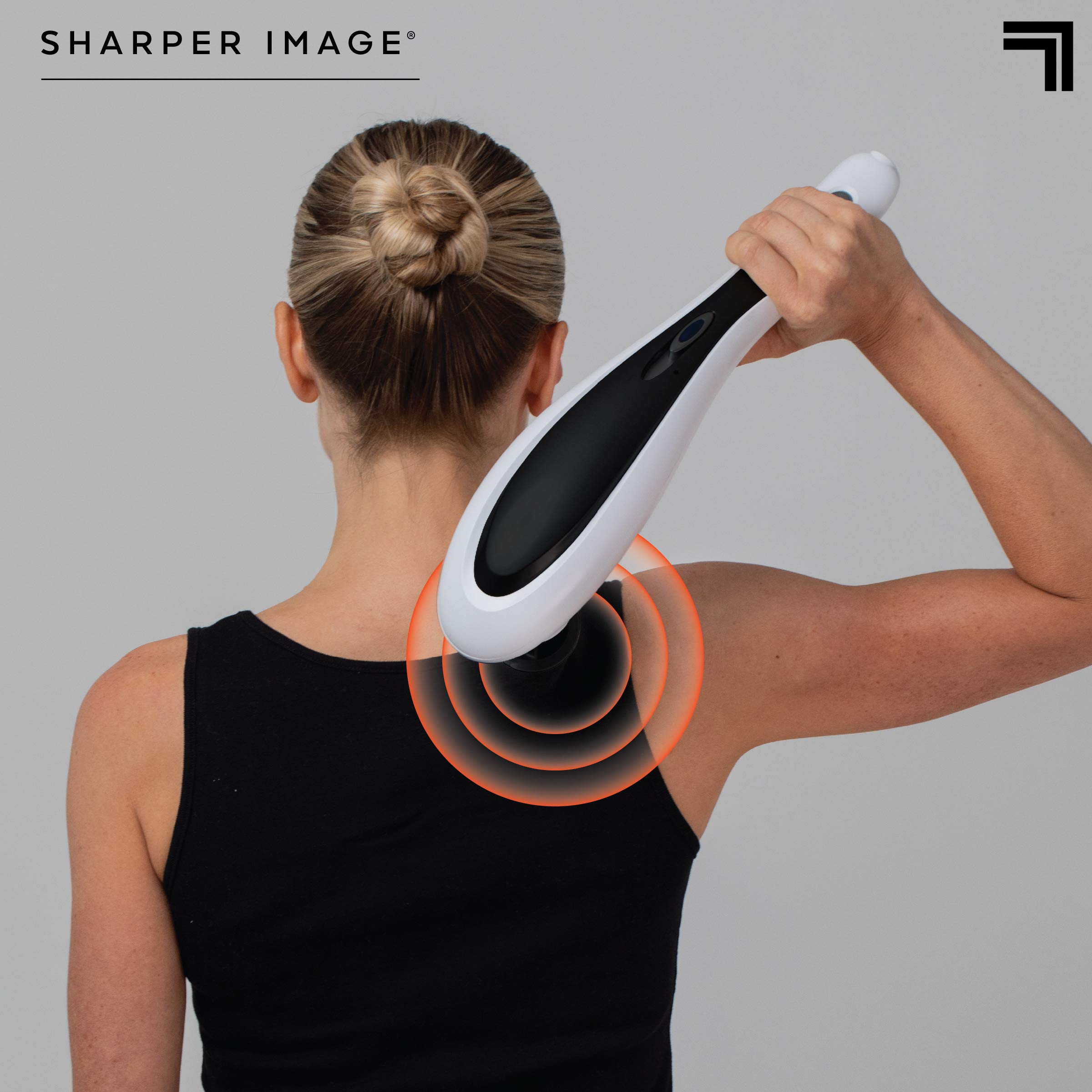 sharper image vibrating neck massager Vibrating Chair Pad Heated Seat Vibrating Chair Pad Thai Shiatsu Back Massager  Chair