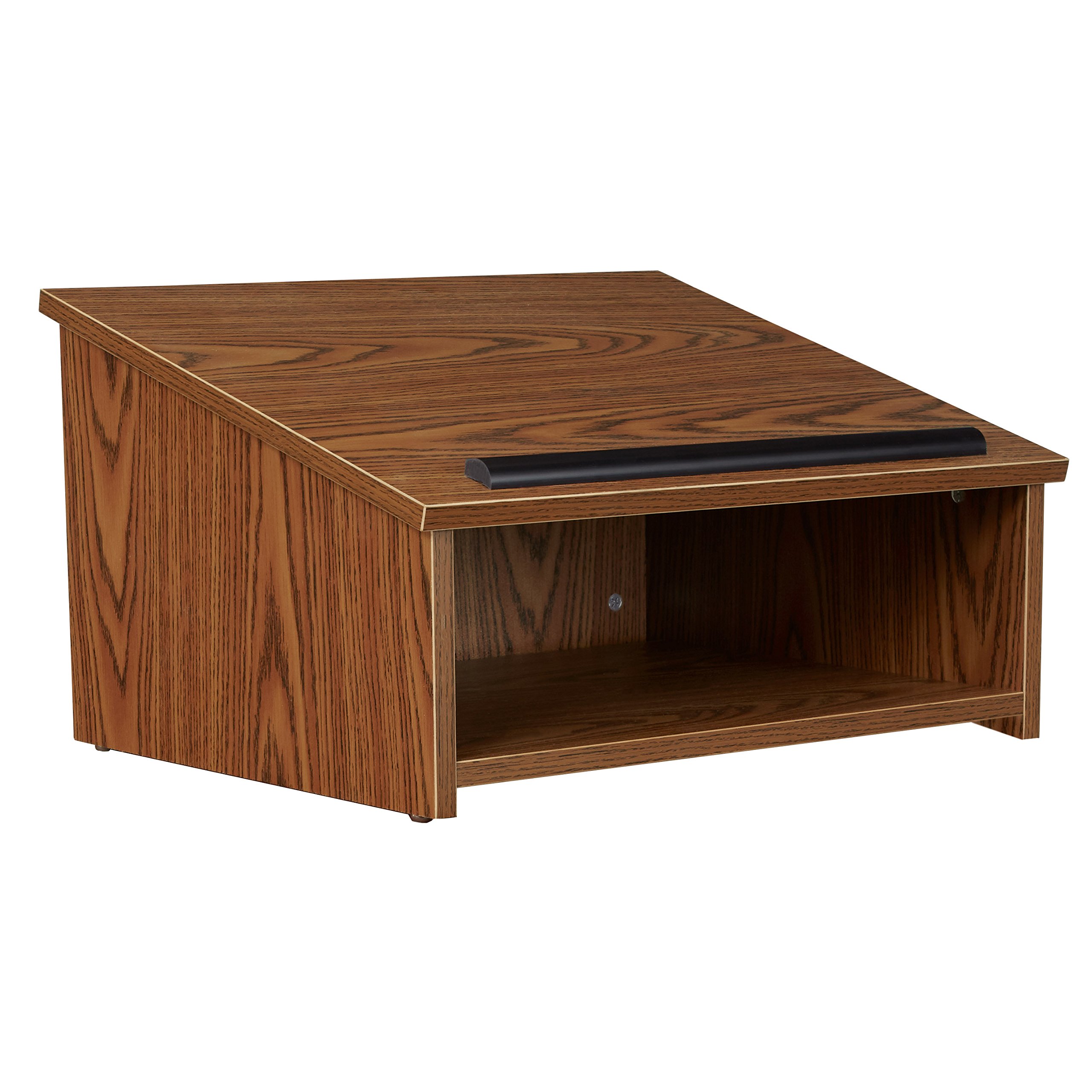 Oklahoma Sound 22-MO Table Top Lectern, 23-3/4" Width x 13-3/4" Height x 19-7/8" Depth, Medium Oak