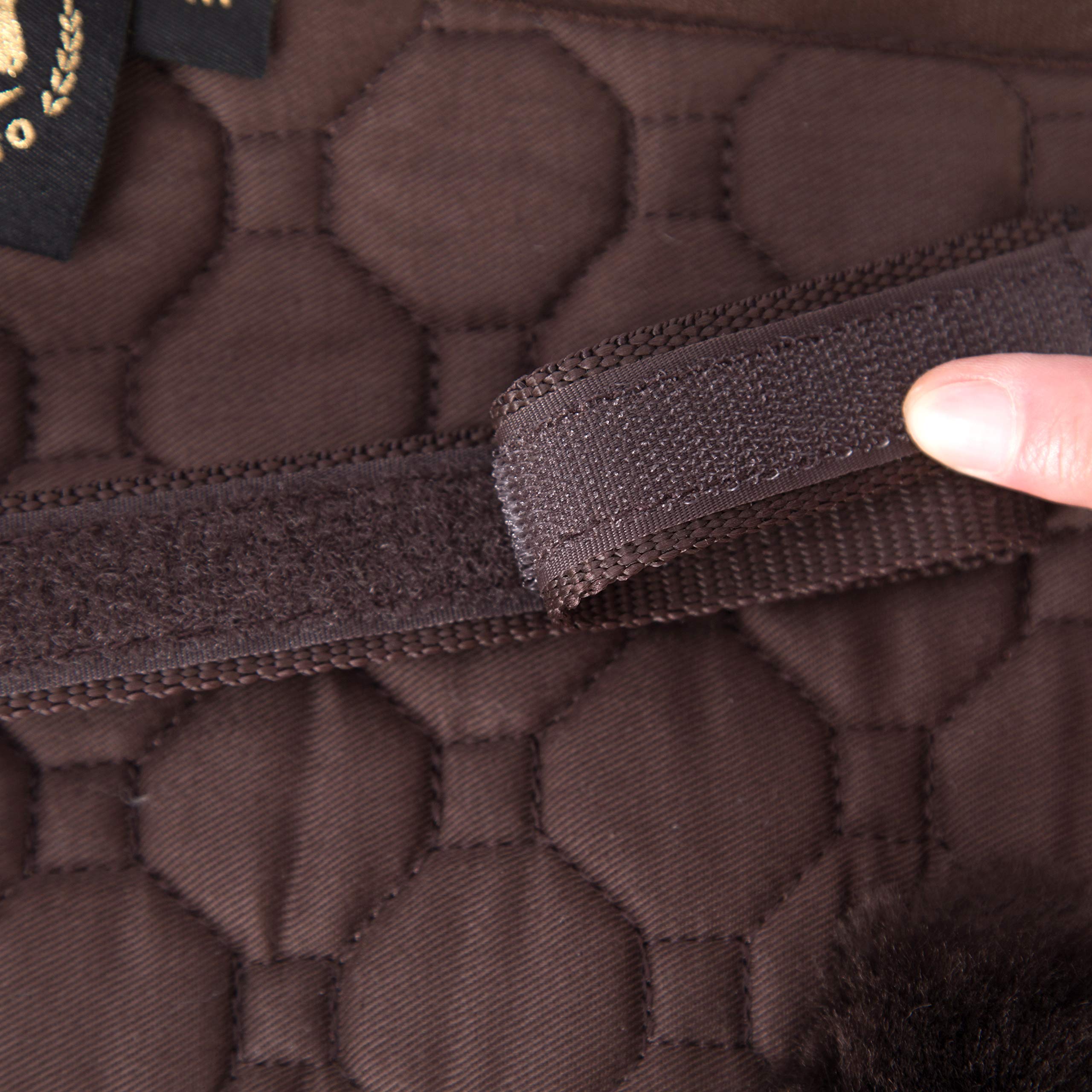 Lambskin Half pad - Cuscino da sella in pelliccia di agnello Marrone (M)