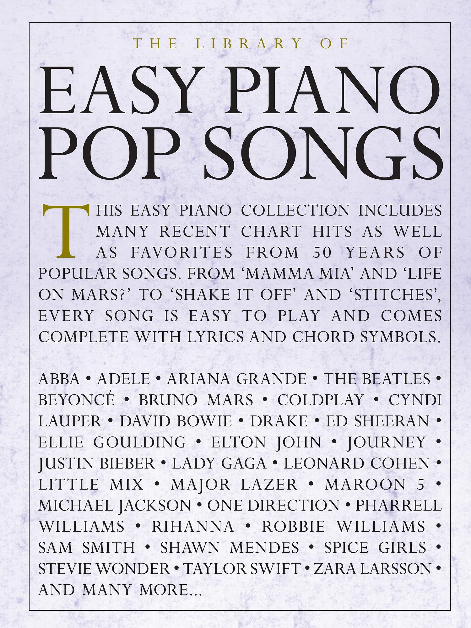 The Library of Easy Piano Pop Songs