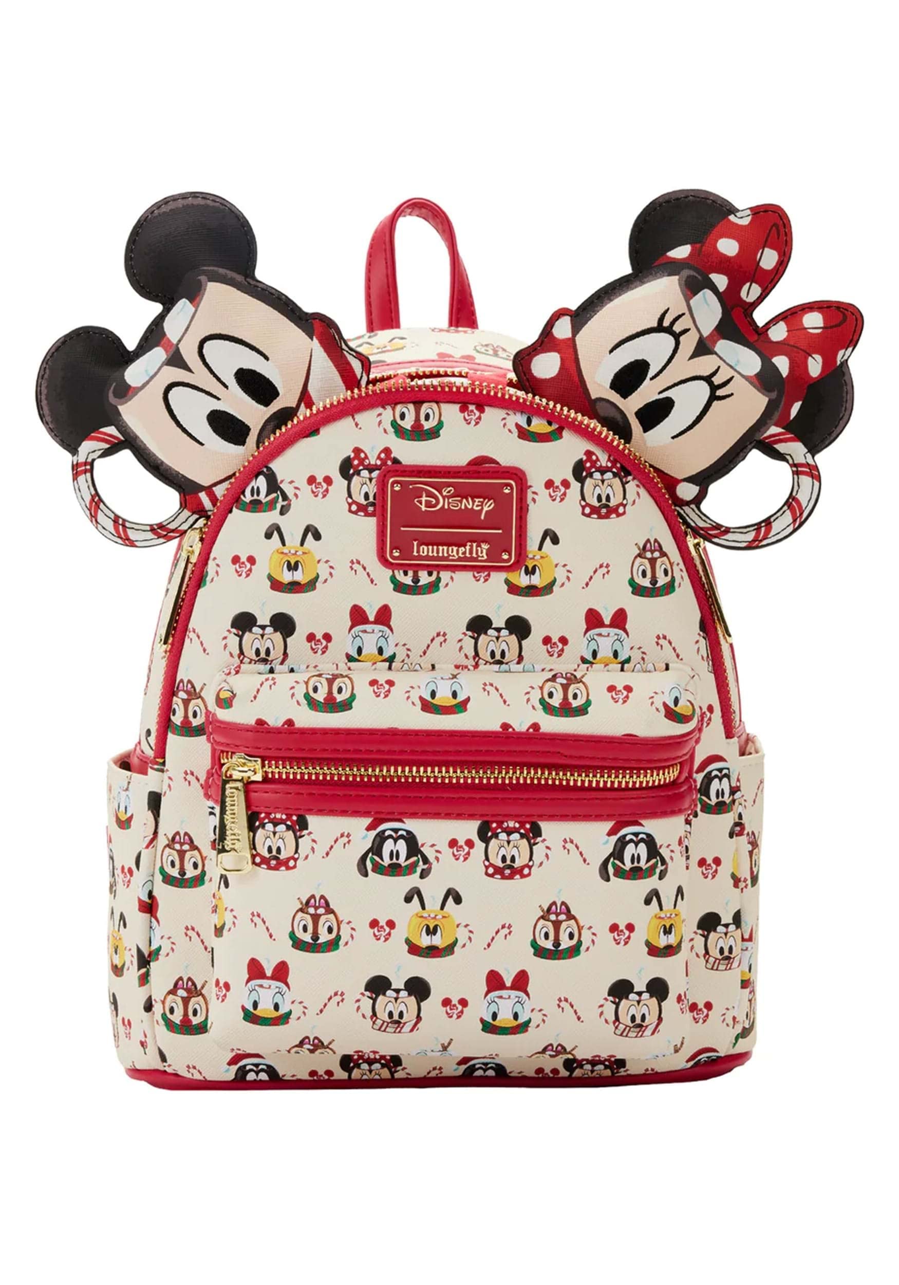 Loungefly Disney Minnie and Mickey Mouse Hot Cocoa Mini Backpack and Ear Headband Set