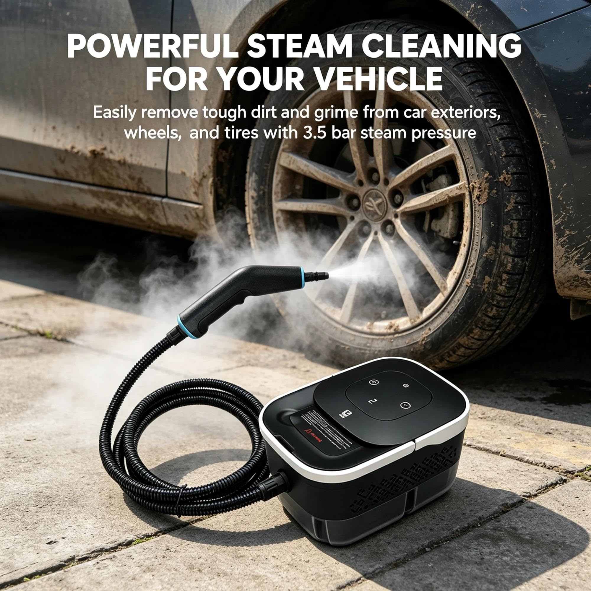 Limpiador a Vapor Portátil para Casa, Multi-Superficie
