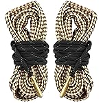 EZshoot 2 PCS Gun Cleaner, Bore Rope for Rifle Pistol Shotgun, Reusable Gun Cleaning Rope, Barrel Cleaner for 5.56mm/.223/.22/9mm/Cal .380/12 GA/. 30 Cal/.308/.44 Cal. (Choose Suitable Calibers)