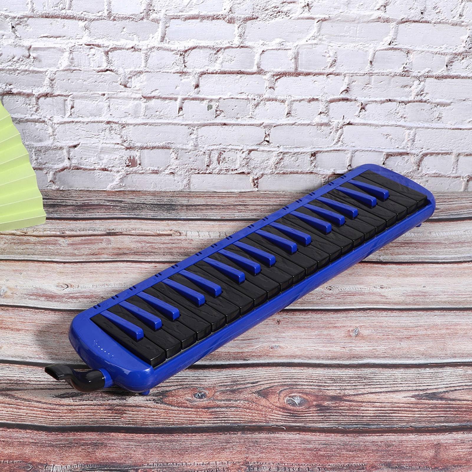 Melodica, 37 Musical de Vent clé Melodica, Instrument Ergonomique Design BlowPipe avec Sac F37S (BLUE)