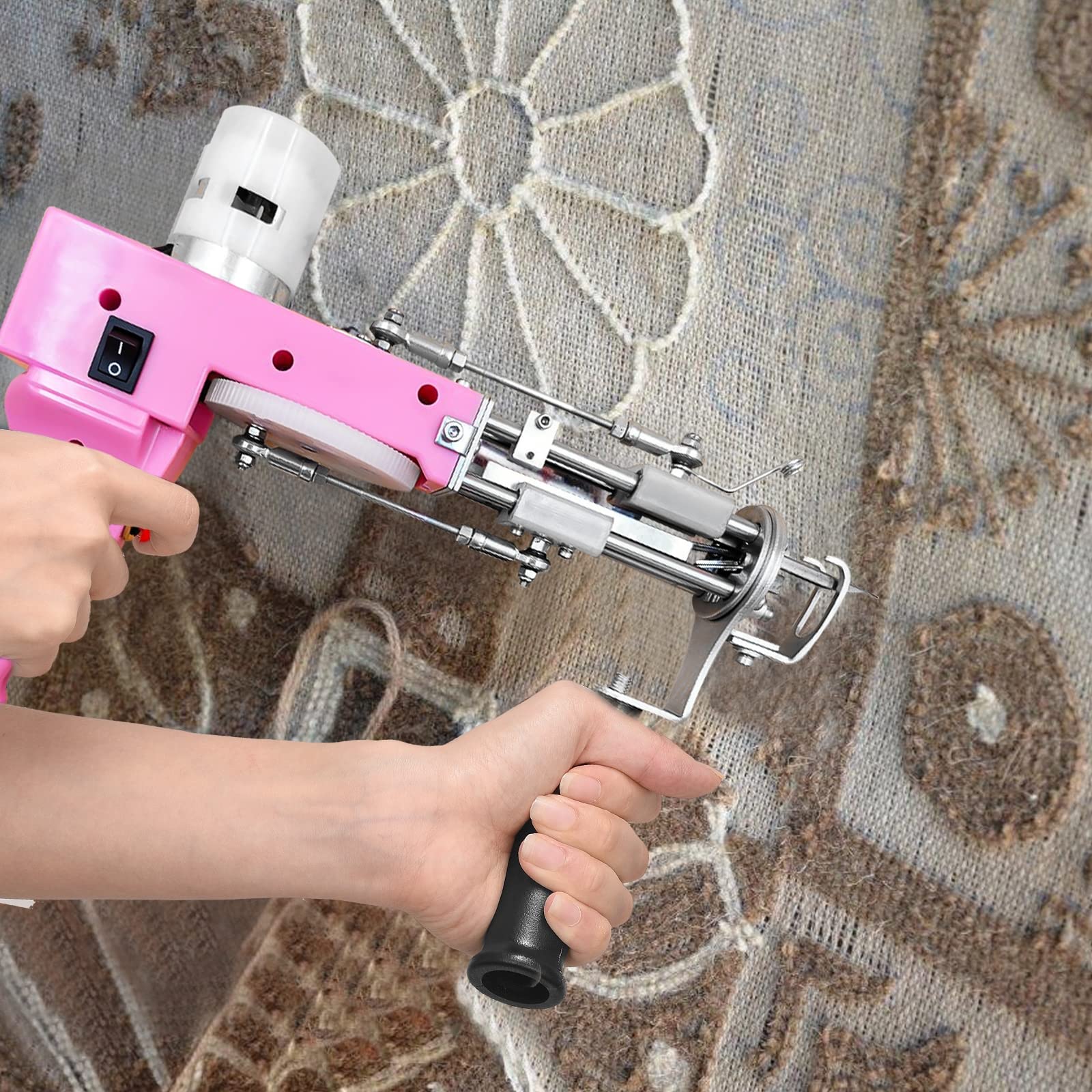 Pistola Tufting 2 In 1 Taglio E Loop - Macchina Per Fare Tappeti Fai Da Te, Regolabile 7-21mm - Foto 7