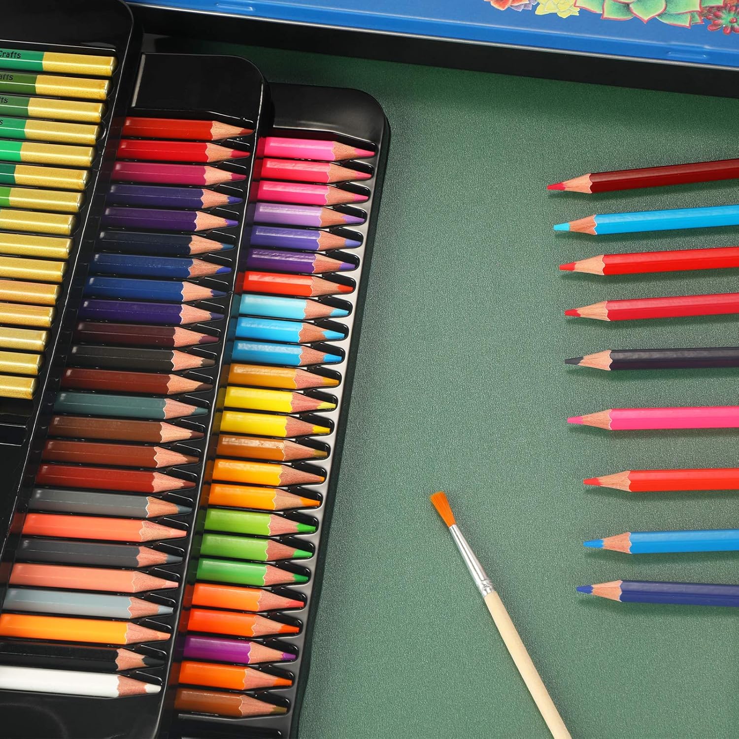 TBC The Best Crafts Professional Watercolour Pencils Set, 120 Colours