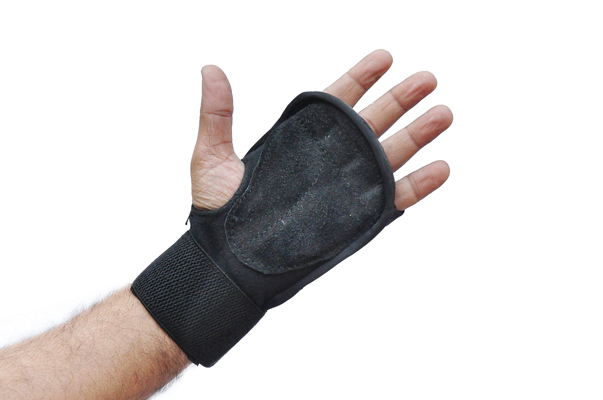 HENCO Leather ROBO Fitness/Gym Gloves/Cycling Gloves/Riding Gloves/for Both Men and Women,(Black) (B07BS18GBZ) Amazon Price History, Amazon Price Tracker