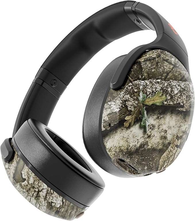 Skullcandy Crusher Evo — Casque sans fil Bluetooth, basses multi‑sensorielles, 40 h d'autonomie (Realtree APX noir/orange)