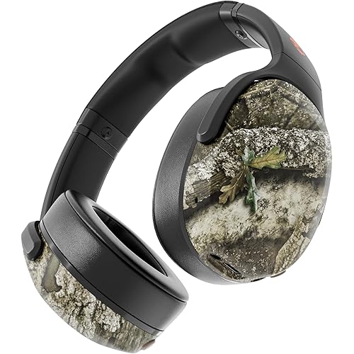 Skullcandy Crusher Evo Wireless Bluetooth Headphones with Multi-Sensory Bass, Noise Isolating Over-Ear Fit, Up to 40 Hours Battery, Microphone for iPhone Android - Realtree APX Black/Orange