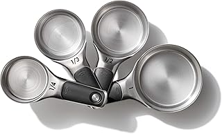OXO Good Grips 4 Piece Stainless Steel Measuring Cups with Magnetic Snaps