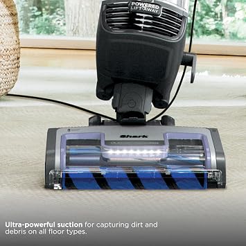 Shark Vertex DuoClean PowerFins Vacuum, Lift-Away, Dark Lilac, AZ2001AMZ | DuoClean PowerFins, Powered Lift-Away, HEPA Seal, LED Headlights, Self-Cleaning Brushroll, Duster Crevice and Pet Tools