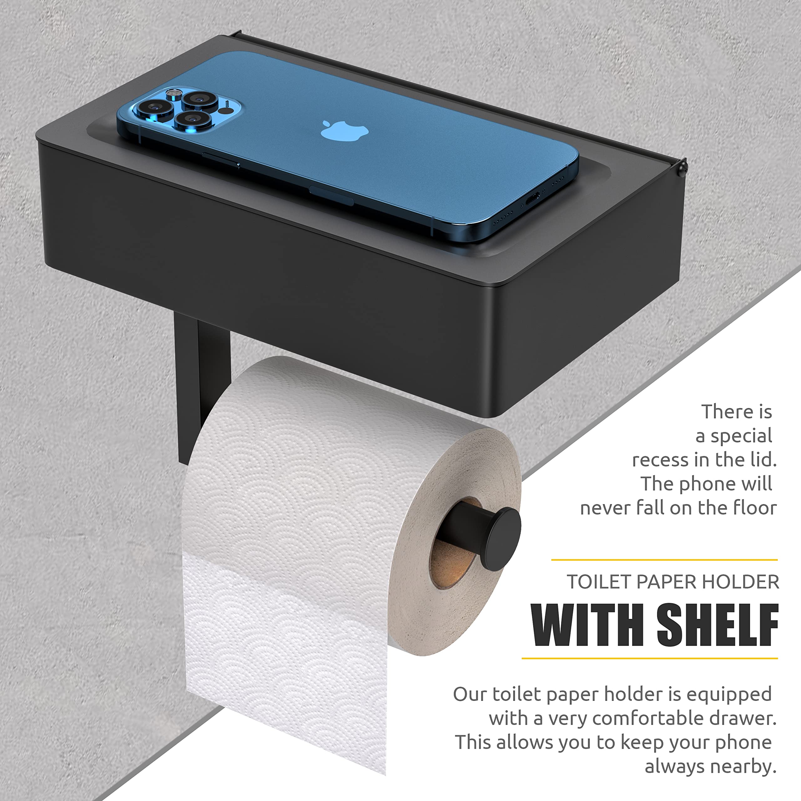 Porta Rotolo Carta Da Parate In Acciaio - Dispenser Per Garage, Officina, Colore Blu E Nero - Foto 11