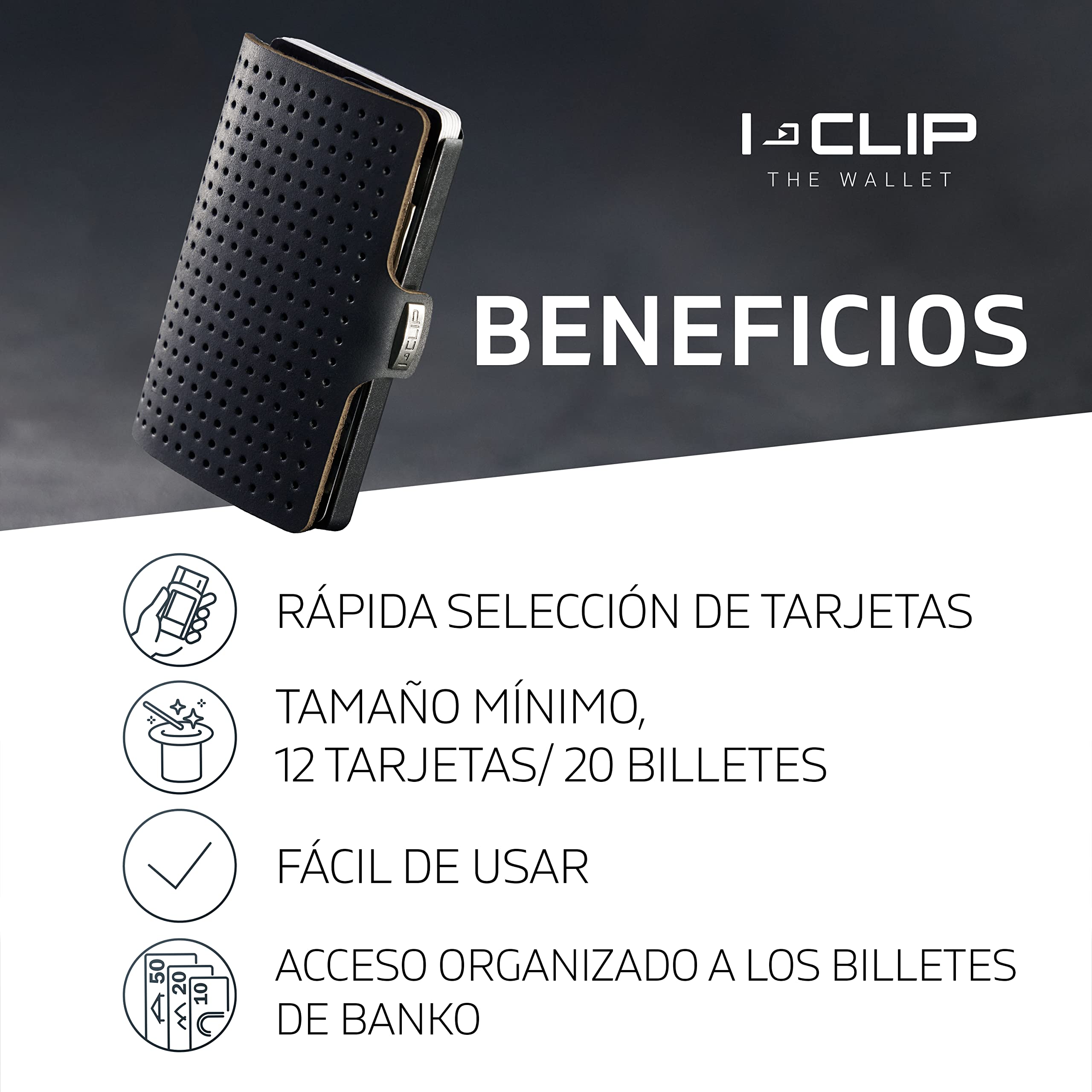 I-CLIP Original Cartera para Hombre ST