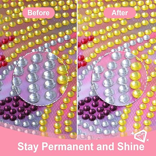 Miniatura 4 de Paquete de 2 adhesivos para pintura de diamantes (4.1 fl oz*2), accesorios de pegamento para rompecabezas, pegamento transparente con pinceles, kits