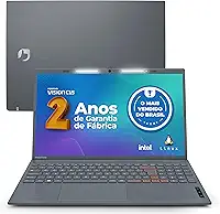 Notebook Positivo Vision C15 Lumina Bar Celeron, 8GB 128GB eMMC, Tela 15 polegadas HD Antirreflexo, Linux, Tecla Link, Cinza - 2 ANOS DE GARANTIA