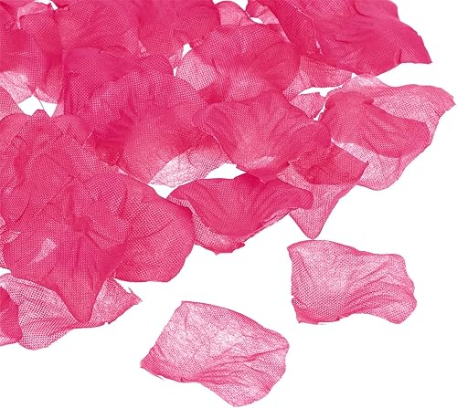 Miniatura 1 de PATIKIL Pétalos de rosa artificiales, 1200 piezas de flores falsas de pétalos de seda, suministros de decoración para noches románticas, bodas,
