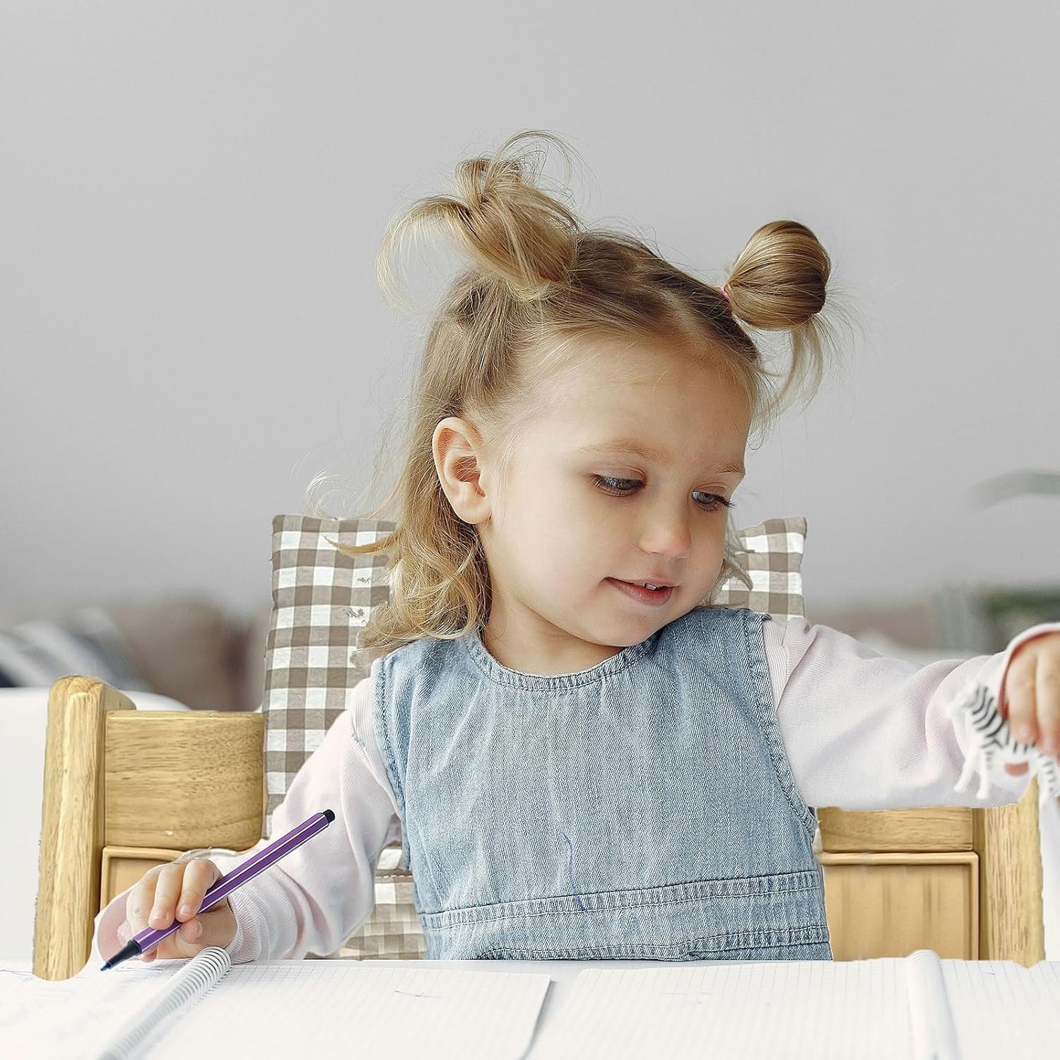 Housse de Coussin pour Stokke Tripp Trapp, Épaissie et douce Coussin Chaise Haute Bebe pour Stokke, Rembourrage pour Siège Bébé, Coussin de siège Doux, Accessoires de Chaise Haute (kq)