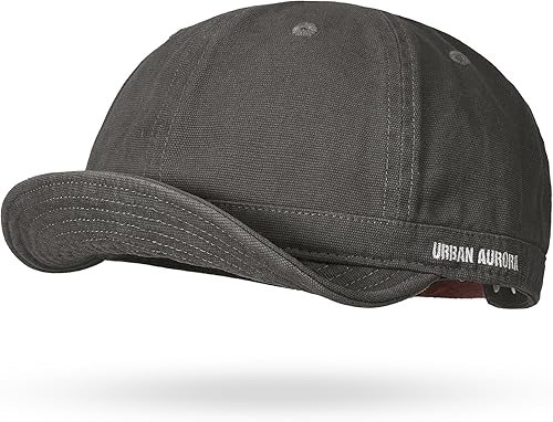 Croogo Sombrero de camionero de algodón de ala corta para hombre, sombrero de perfil bajo, sombreros de papá suaves de ala corta, gorra de béisbol