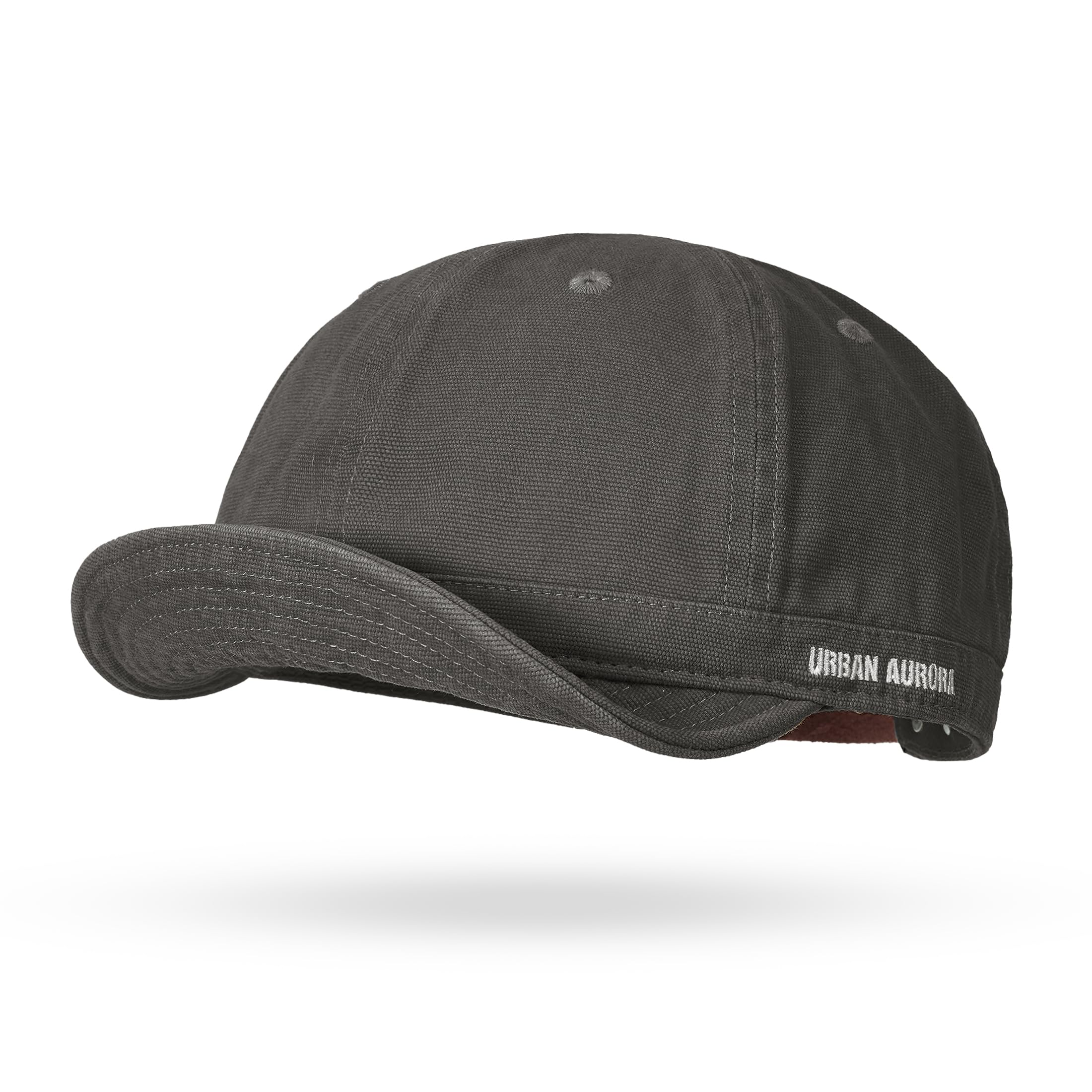 Cotton Trucker Hat Short Brim Mens Hat Low Profile Dad Hats Soft Short Brim Baseball Cap Flat Snapback Hats for Daily